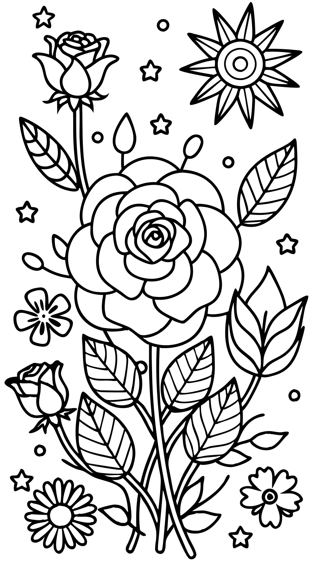 coloriage de fleurs imprimables